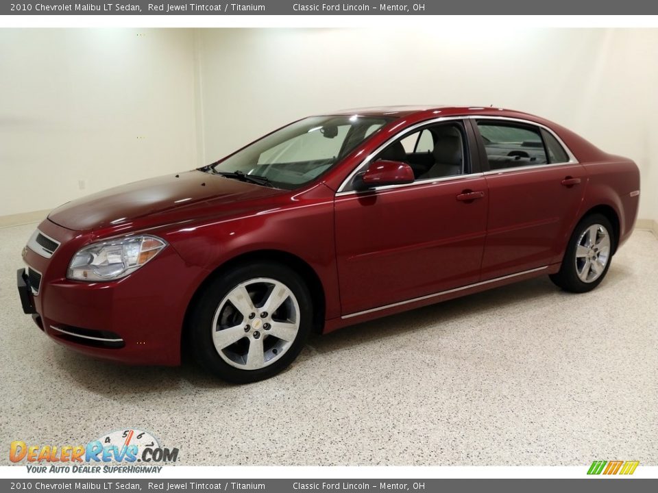 2010 Chevrolet Malibu LT Sedan Red Jewel Tintcoat / Titanium Photo #3