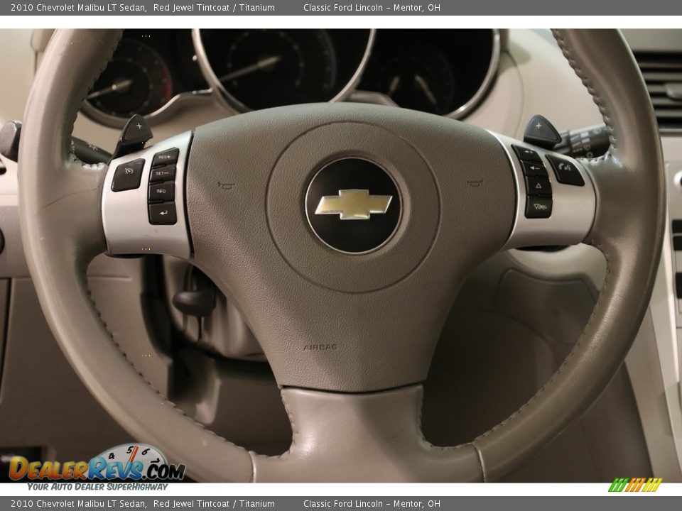 2010 Chevrolet Malibu LT Sedan Red Jewel Tintcoat / Titanium Photo #7