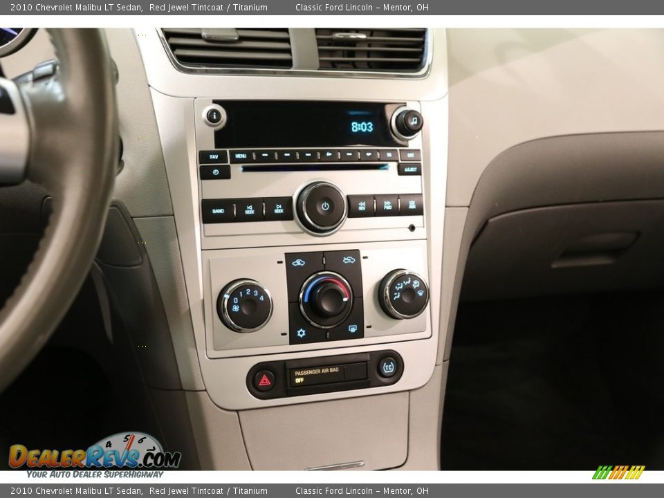 2010 Chevrolet Malibu LT Sedan Red Jewel Tintcoat / Titanium Photo #9