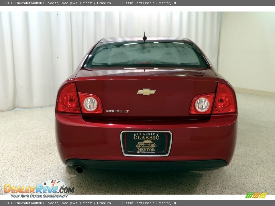 2010 Chevrolet Malibu LT Sedan Red Jewel Tintcoat / Titanium Photo #15