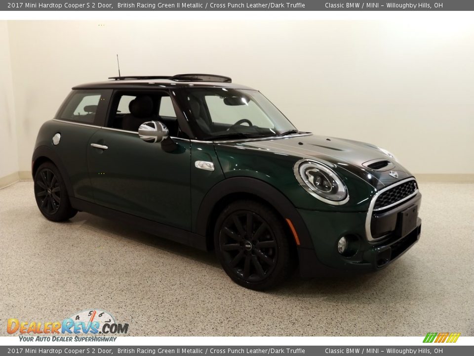 2017 Mini Hardtop Cooper S 2 Door British Racing Green II Metallic / Cross Punch Leather/Dark Truffle Photo #1