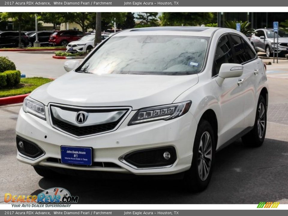 2017 Acura RDX Advance White Diamond Pearl / Parchment Photo #3