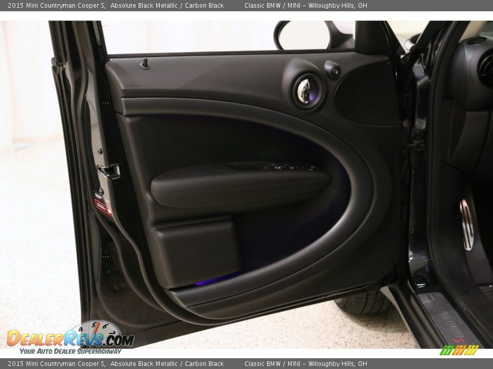 2015 Mini Countryman Cooper S Absolute Black Metallic / Carbon Black Photo #4