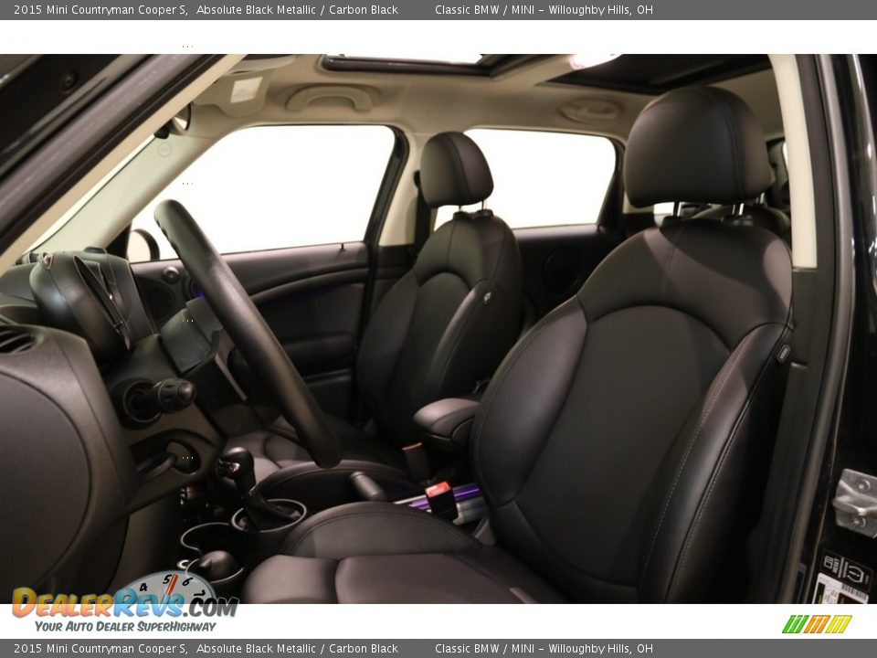 2015 Mini Countryman Cooper S Absolute Black Metallic / Carbon Black Photo #5