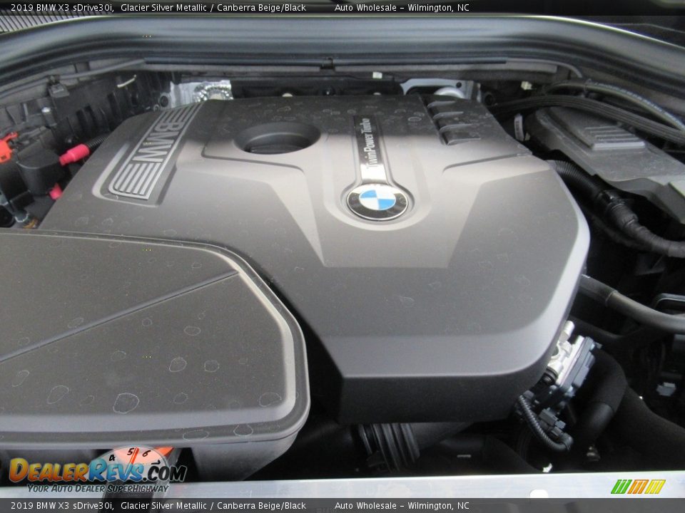 2019 BMW X3 sDrive30i Glacier Silver Metallic / Canberra Beige/Black Photo #5