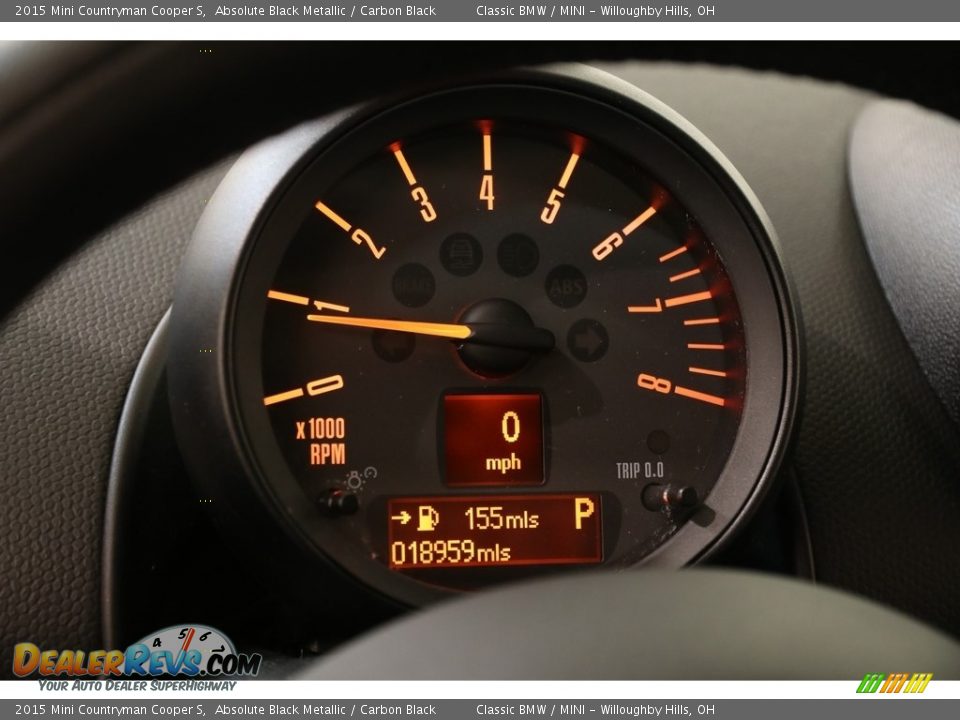 2015 Mini Countryman Cooper S Absolute Black Metallic / Carbon Black Photo #8