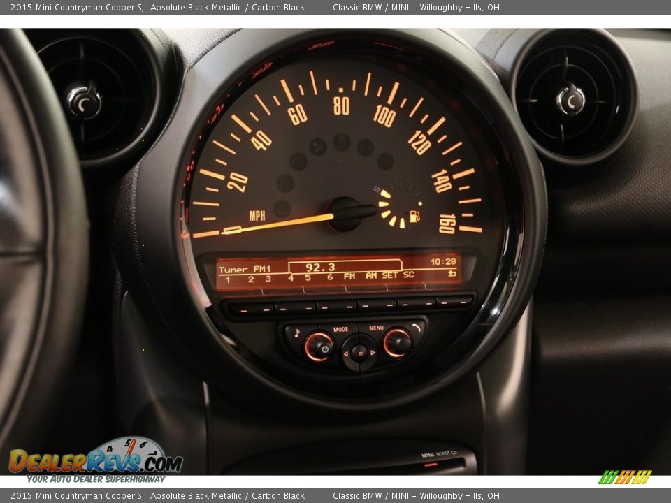 2015 Mini Countryman Cooper S Absolute Black Metallic / Carbon Black Photo #9
