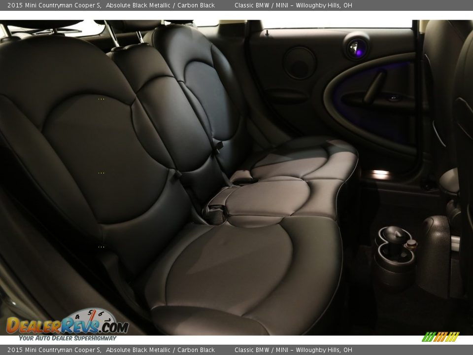 2015 Mini Countryman Cooper S Absolute Black Metallic / Carbon Black Photo #13