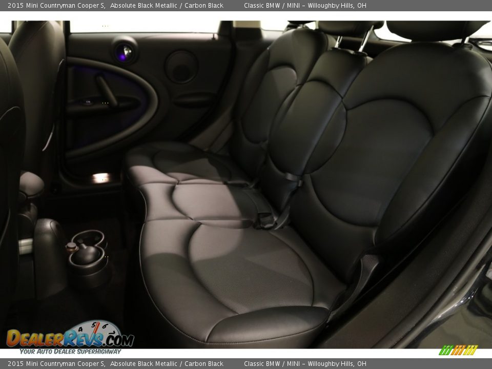 2015 Mini Countryman Cooper S Absolute Black Metallic / Carbon Black Photo #14