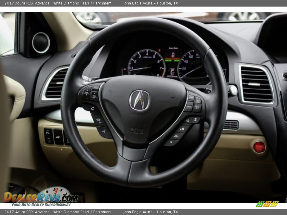 2017 Acura RDX Advance White Diamond Pearl / Parchment Photo #25
