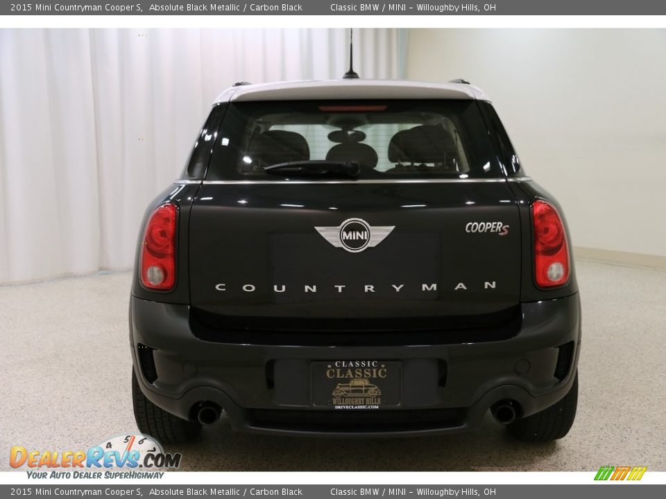 2015 Mini Countryman Cooper S Absolute Black Metallic / Carbon Black Photo #15