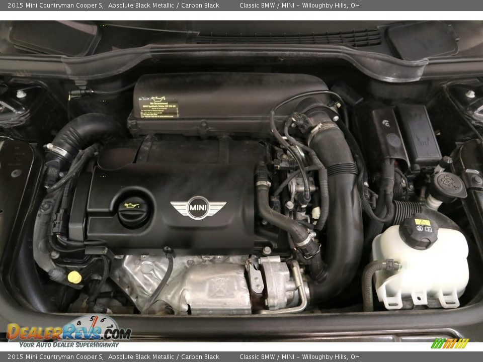 2015 Mini Countryman Cooper S Absolute Black Metallic / Carbon Black Photo #16