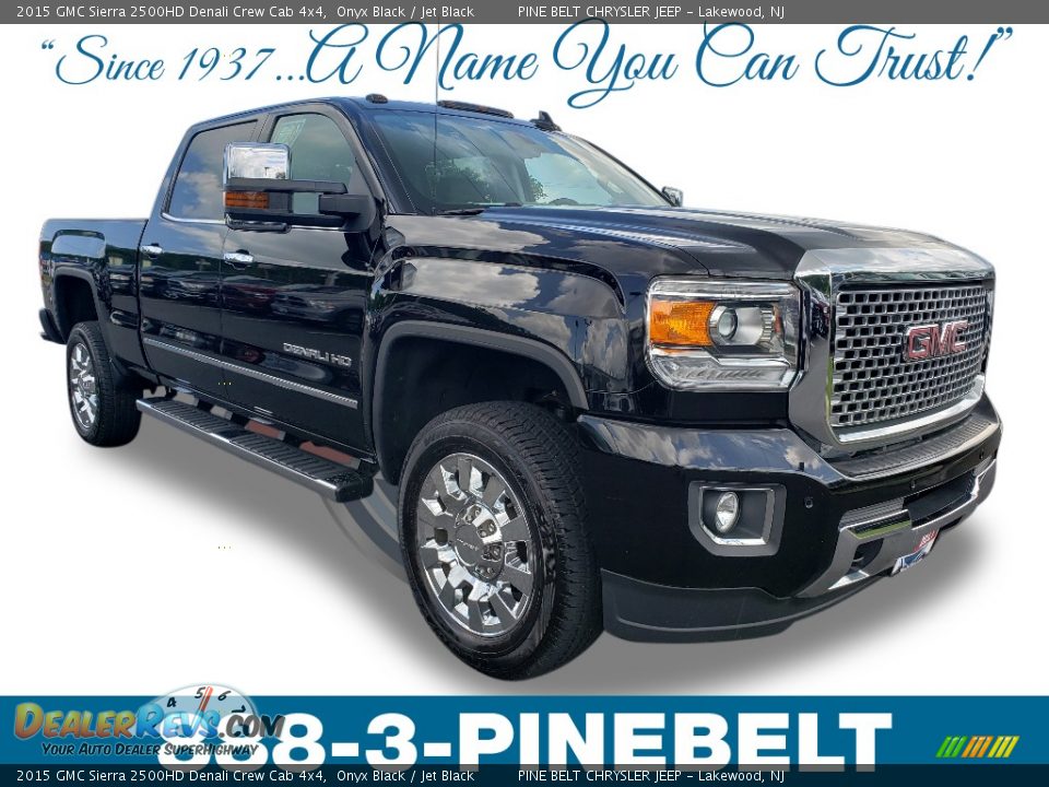 2015 GMC Sierra 2500HD Denali Crew Cab 4x4 Onyx Black / Jet Black Photo #1