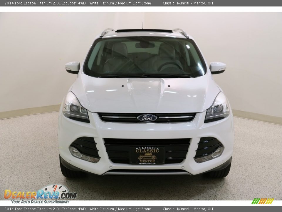 2014 Ford Escape Titanium 2.0L EcoBoost 4WD White Platinum / Medium Light Stone Photo #2