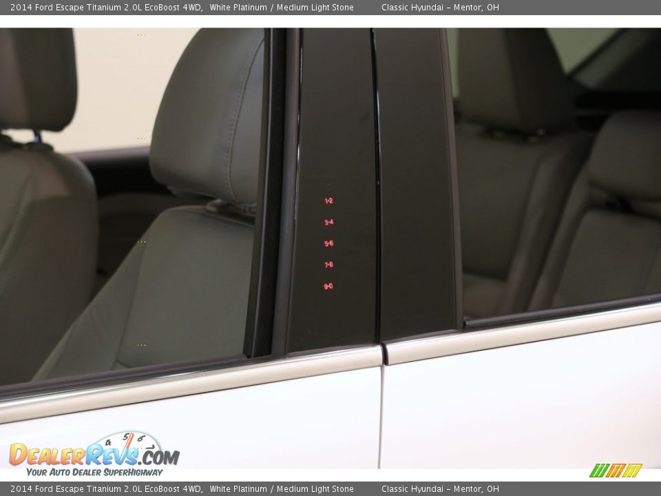 2014 Ford Escape Titanium 2.0L EcoBoost 4WD White Platinum / Medium Light Stone Photo #4