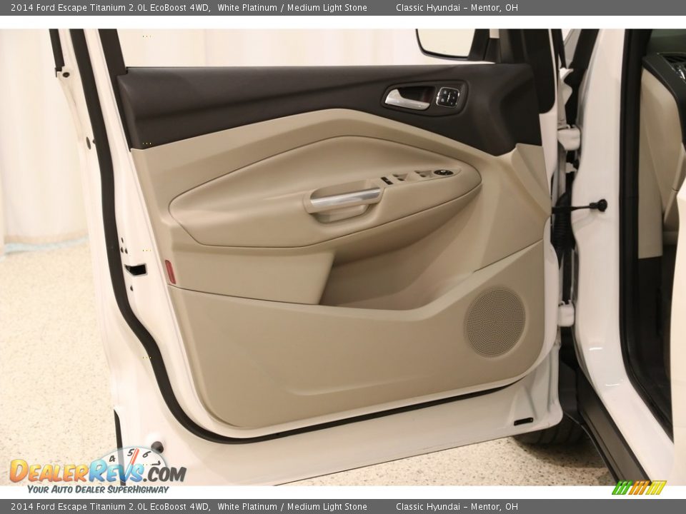 2014 Ford Escape Titanium 2.0L EcoBoost 4WD White Platinum / Medium Light Stone Photo #5