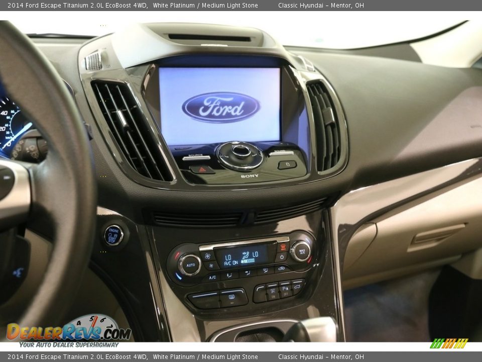 2014 Ford Escape Titanium 2.0L EcoBoost 4WD White Platinum / Medium Light Stone Photo #10