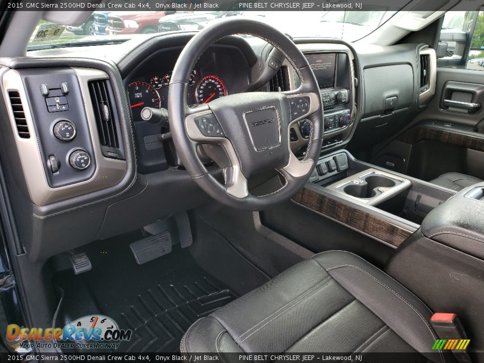 2015 GMC Sierra 2500HD Denali Crew Cab 4x4 Onyx Black / Jet Black Photo #15