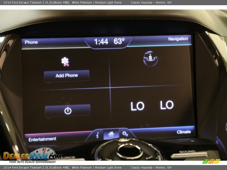 2014 Ford Escape Titanium 2.0L EcoBoost 4WD White Platinum / Medium Light Stone Photo #11