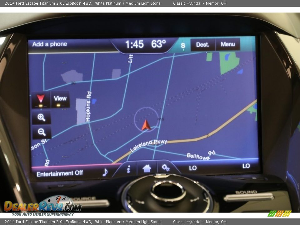 2014 Ford Escape Titanium 2.0L EcoBoost 4WD White Platinum / Medium Light Stone Photo #12