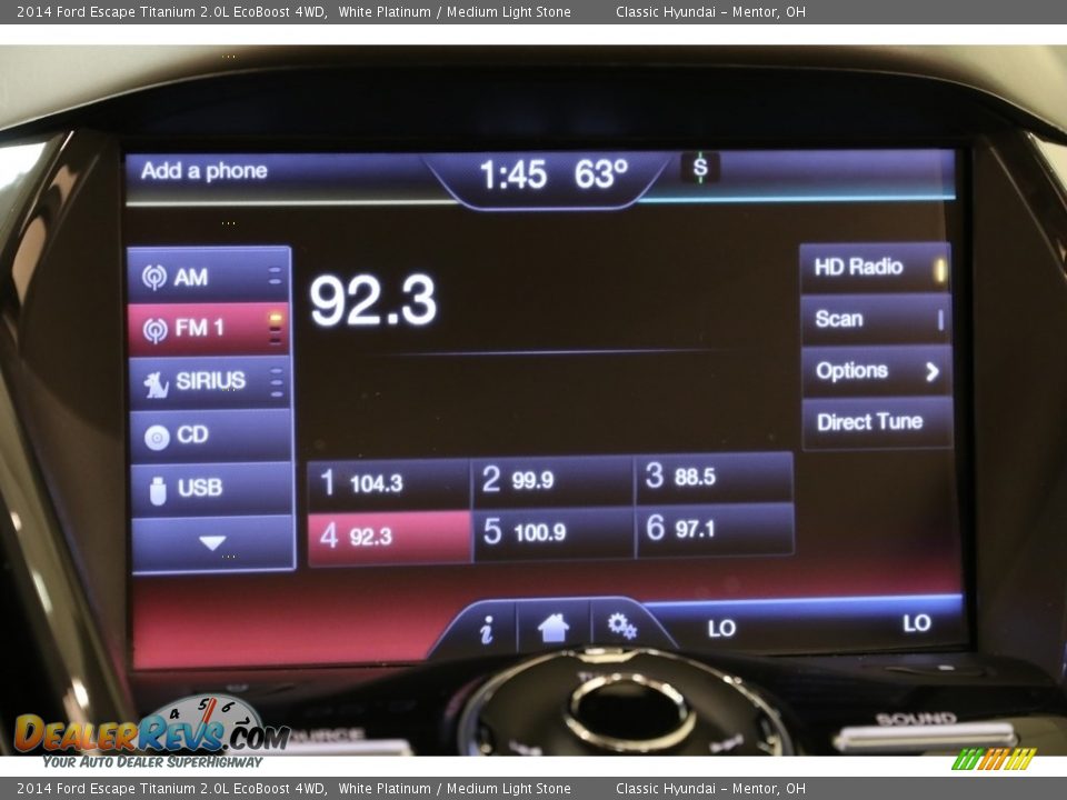 2014 Ford Escape Titanium 2.0L EcoBoost 4WD White Platinum / Medium Light Stone Photo #14