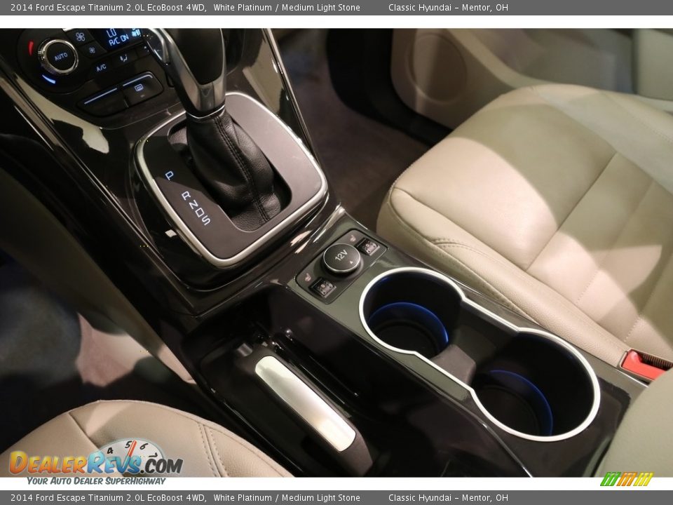 2014 Ford Escape Titanium 2.0L EcoBoost 4WD White Platinum / Medium Light Stone Photo #16