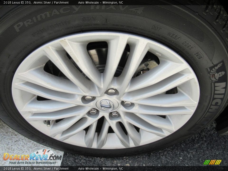 2018 Lexus ES 350 Atomic Silver / Parchment Photo #8