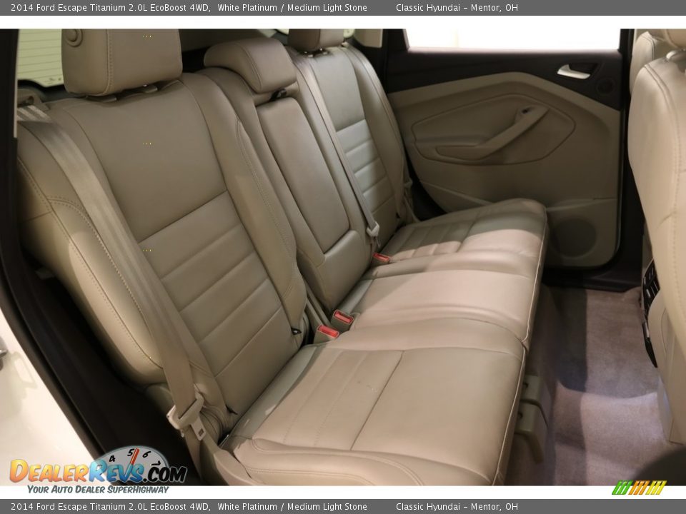 2014 Ford Escape Titanium 2.0L EcoBoost 4WD White Platinum / Medium Light Stone Photo #18