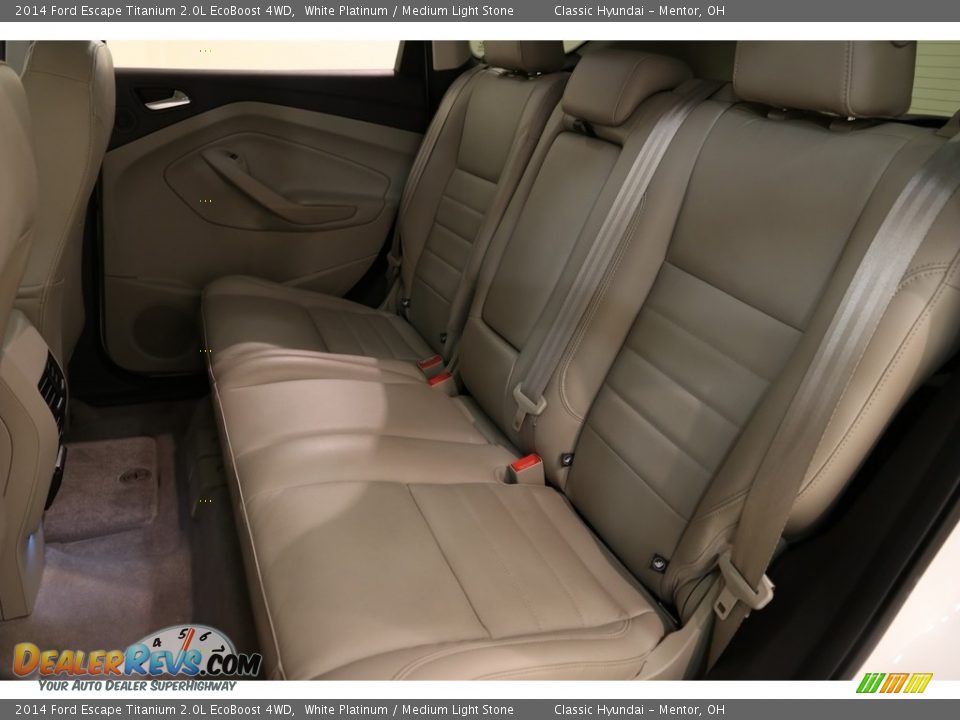 2014 Ford Escape Titanium 2.0L EcoBoost 4WD White Platinum / Medium Light Stone Photo #19