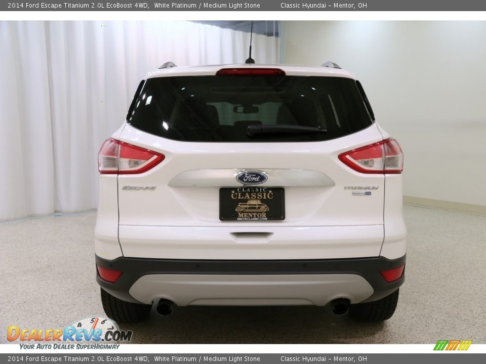 2014 Ford Escape Titanium 2.0L EcoBoost 4WD White Platinum / Medium Light Stone Photo #20