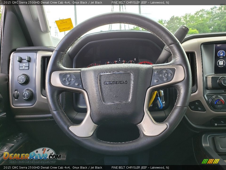 2015 GMC Sierra 2500HD Denali Crew Cab 4x4 Onyx Black / Jet Black Photo #22