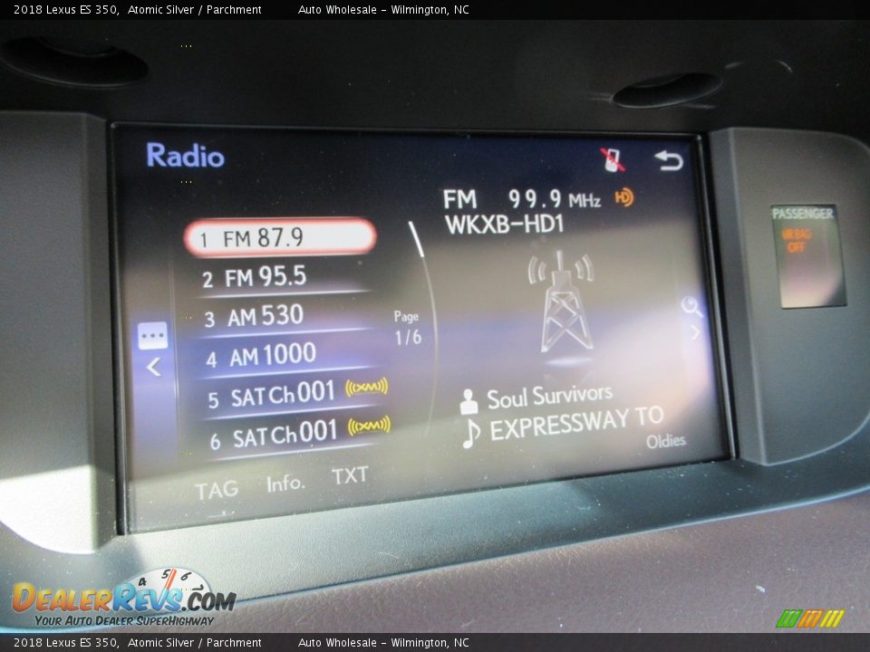 2018 Lexus ES 350 Atomic Silver / Parchment Photo #17