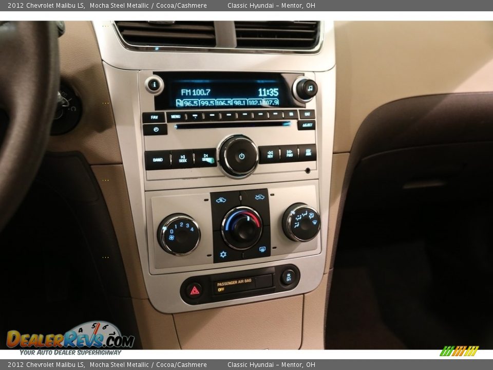 2012 Chevrolet Malibu LS Mocha Steel Metallic / Cocoa/Cashmere Photo #9