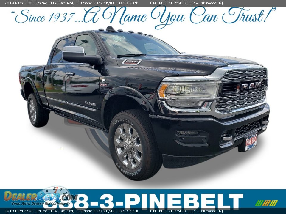 2019 Ram 2500 Limited Crew Cab 4x4 Diamond Black Crystal Pearl / Black Photo #1