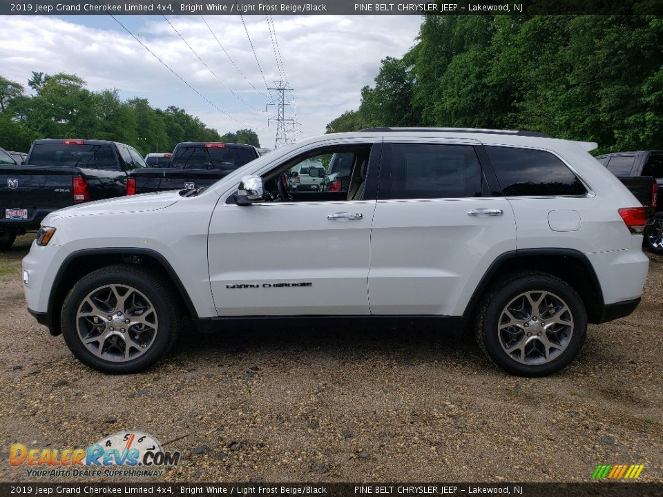 2019 Jeep Grand Cherokee Limited 4x4 Bright White / Light Frost Beige/Black Photo #3