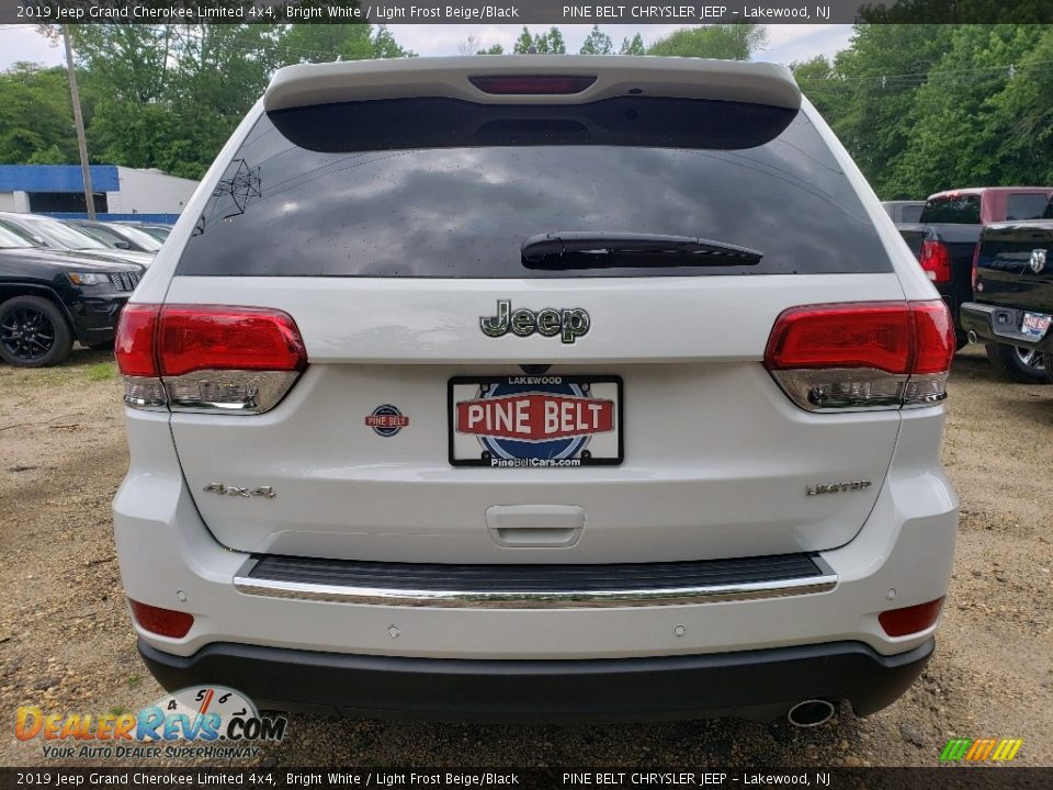 2019 Jeep Grand Cherokee Limited 4x4 Bright White / Light Frost Beige/Black Photo #5