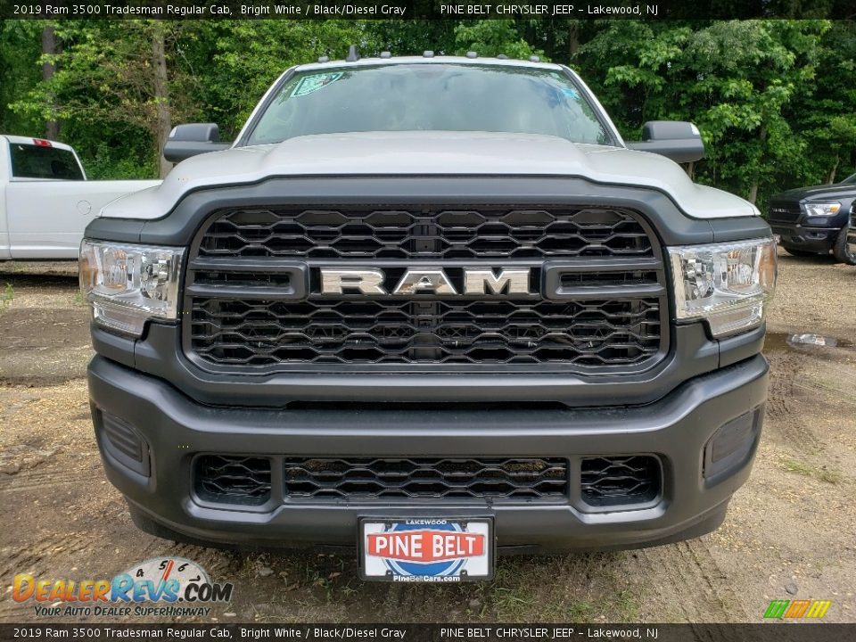 2019 Ram 3500 Tradesman Regular Cab Bright White / Black/Diesel Gray Photo #2