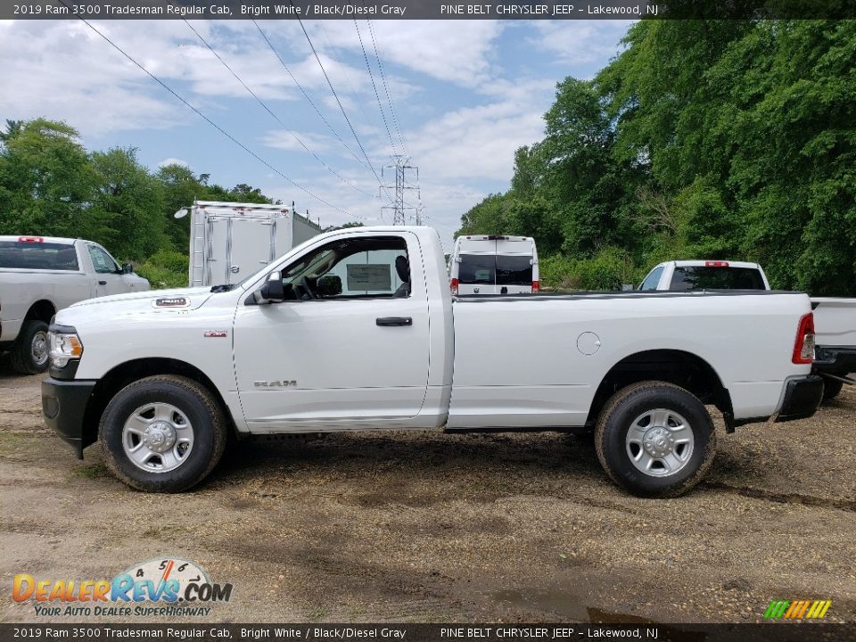 Bright White 2019 Ram 3500 Tradesman Regular Cab Photo #3