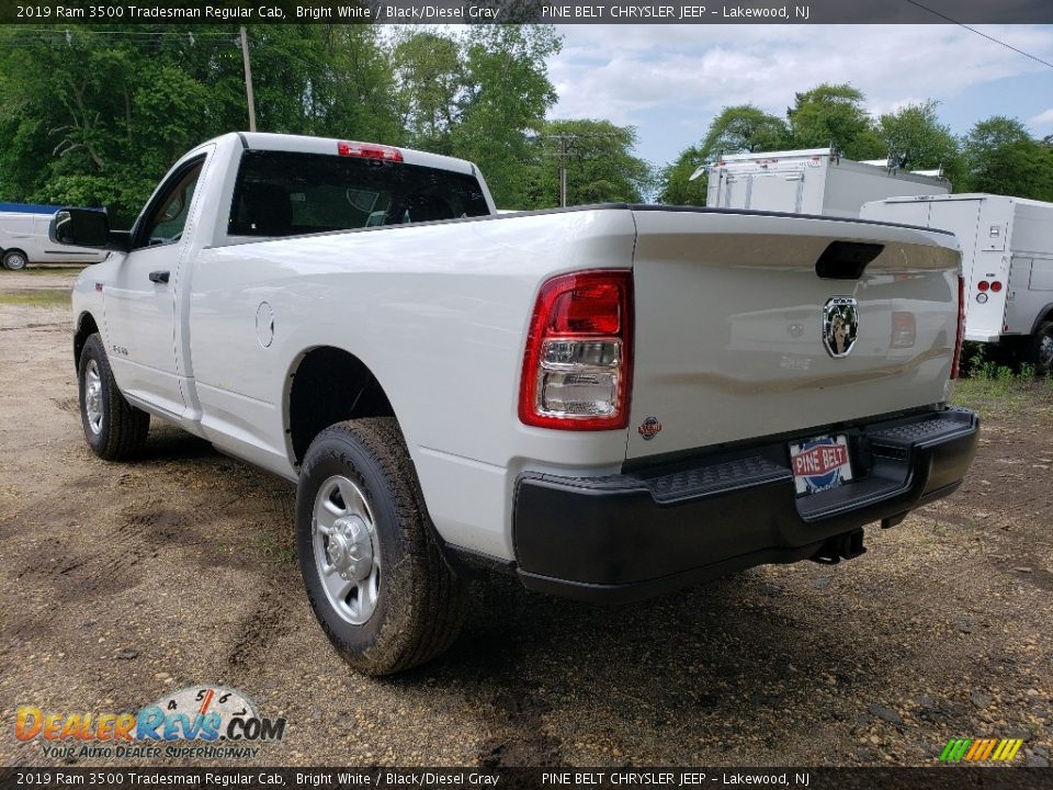 2019 Ram 3500 Tradesman Regular Cab Bright White / Black/Diesel Gray Photo #4