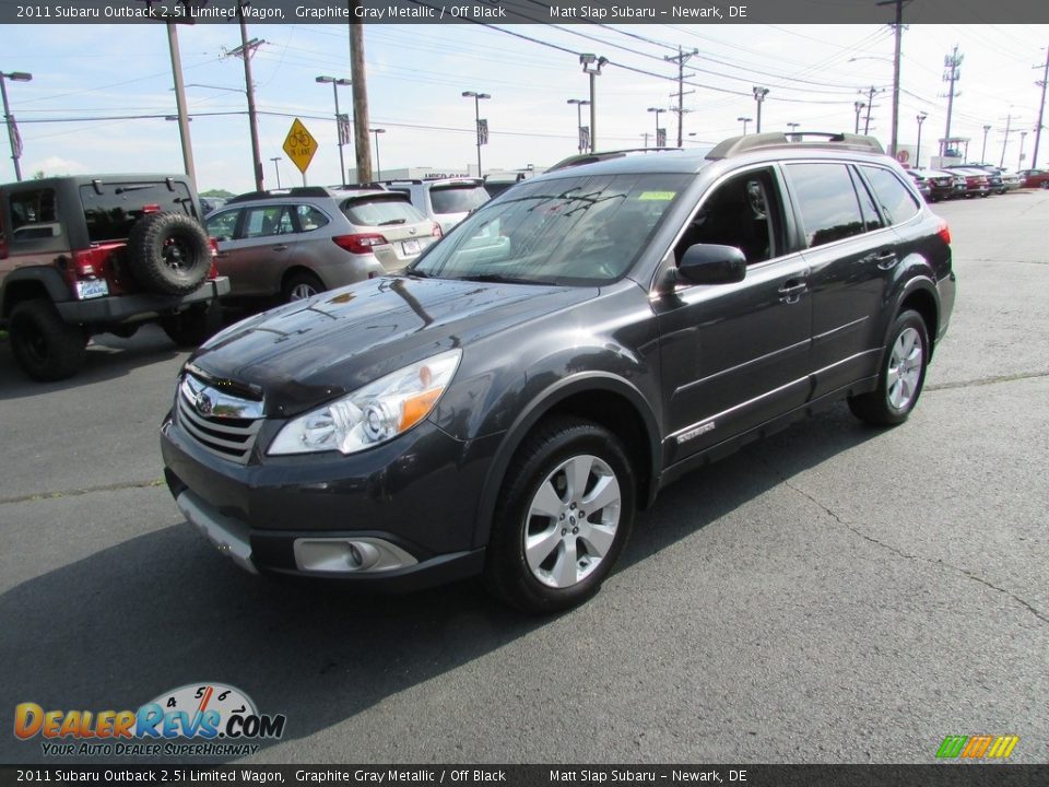 2011 Subaru Outback 2.5i Limited Wagon Graphite Gray Metallic / Off Black Photo #2