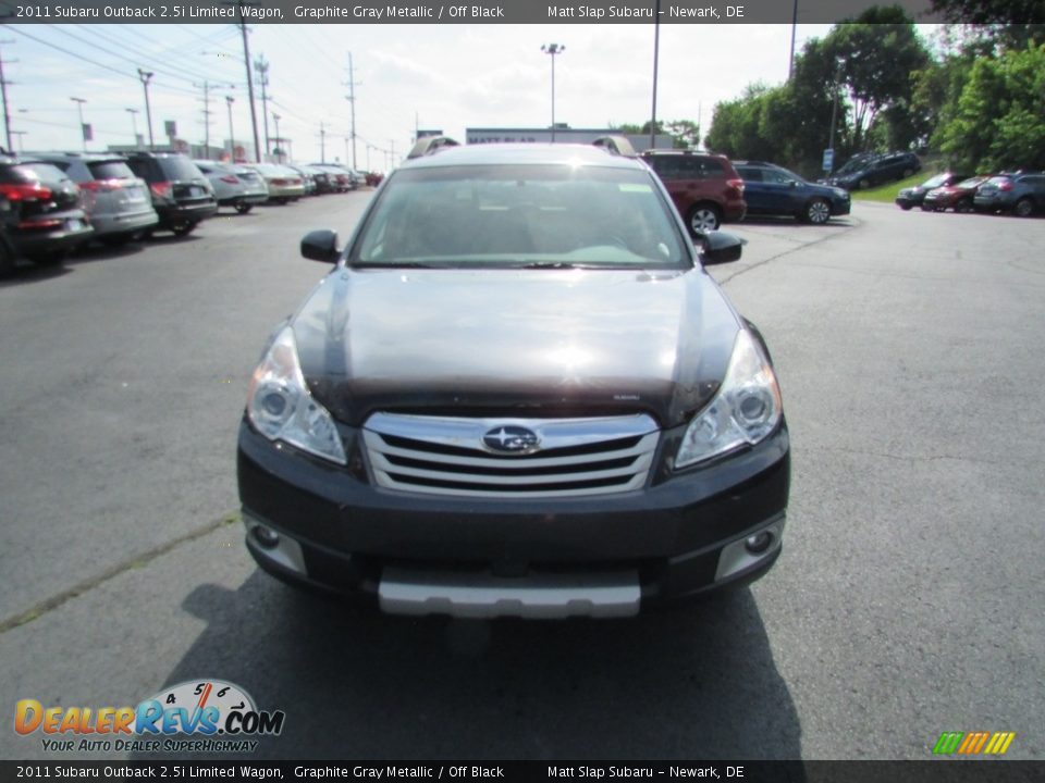 2011 Subaru Outback 2.5i Limited Wagon Graphite Gray Metallic / Off Black Photo #3