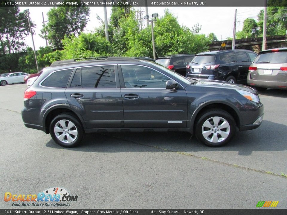 2011 Subaru Outback 2.5i Limited Wagon Graphite Gray Metallic / Off Black Photo #5