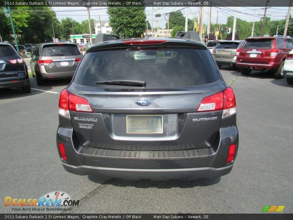 2011 Subaru Outback 2.5i Limited Wagon Graphite Gray Metallic / Off Black Photo #7
