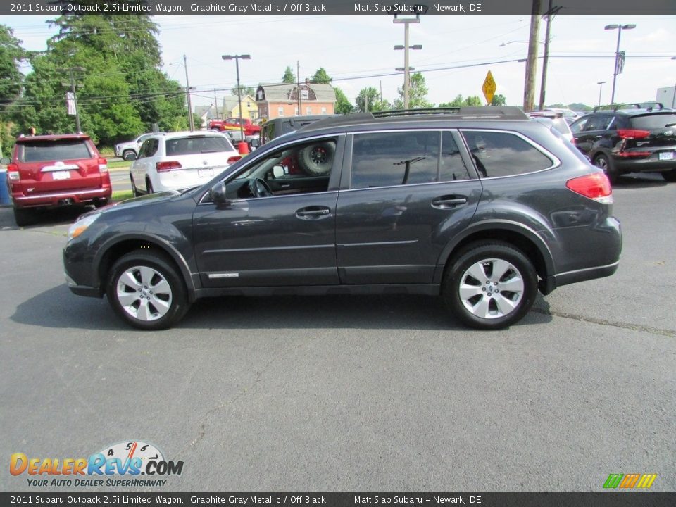 2011 Subaru Outback 2.5i Limited Wagon Graphite Gray Metallic / Off Black Photo #9