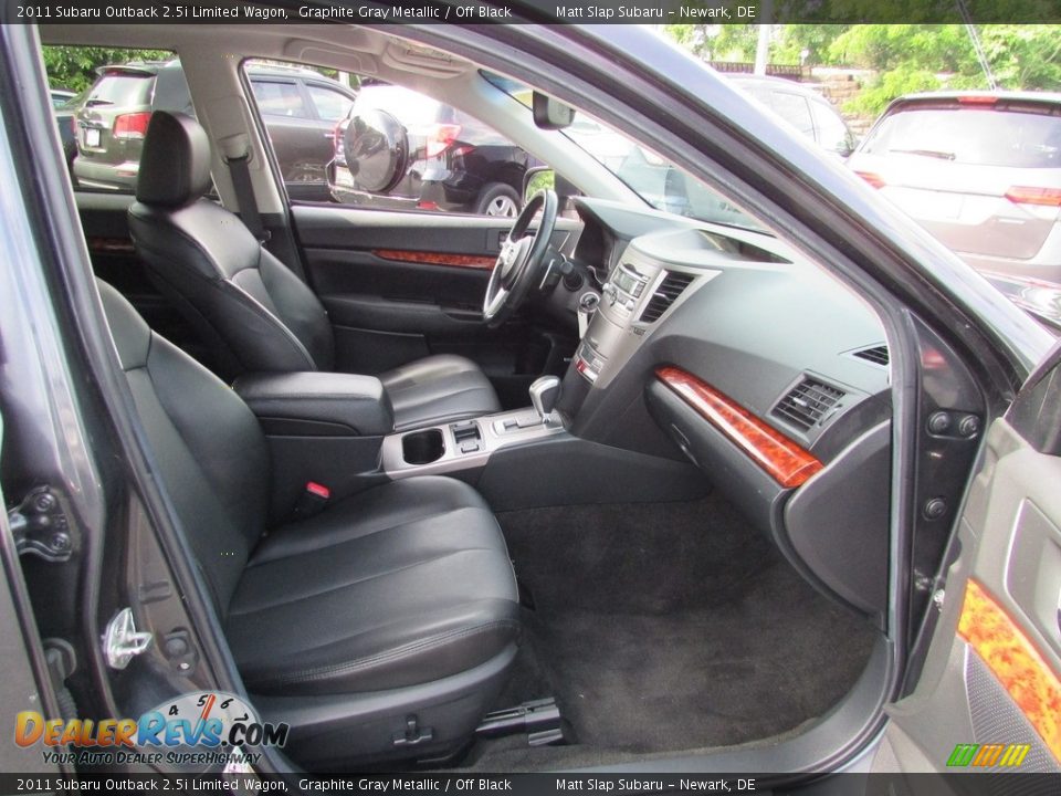 2011 Subaru Outback 2.5i Limited Wagon Graphite Gray Metallic / Off Black Photo #18