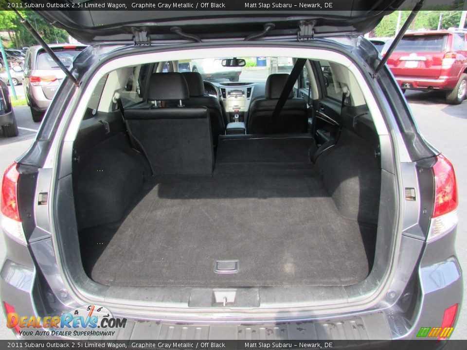 2011 Subaru Outback 2.5i Limited Wagon Graphite Gray Metallic / Off Black Photo #20