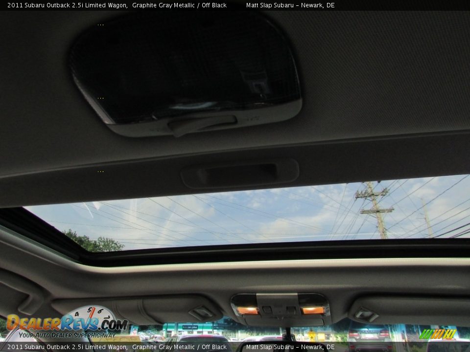 2011 Subaru Outback 2.5i Limited Wagon Graphite Gray Metallic / Off Black Photo #21