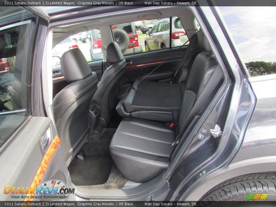 2011 Subaru Outback 2.5i Limited Wagon Graphite Gray Metallic / Off Black Photo #22