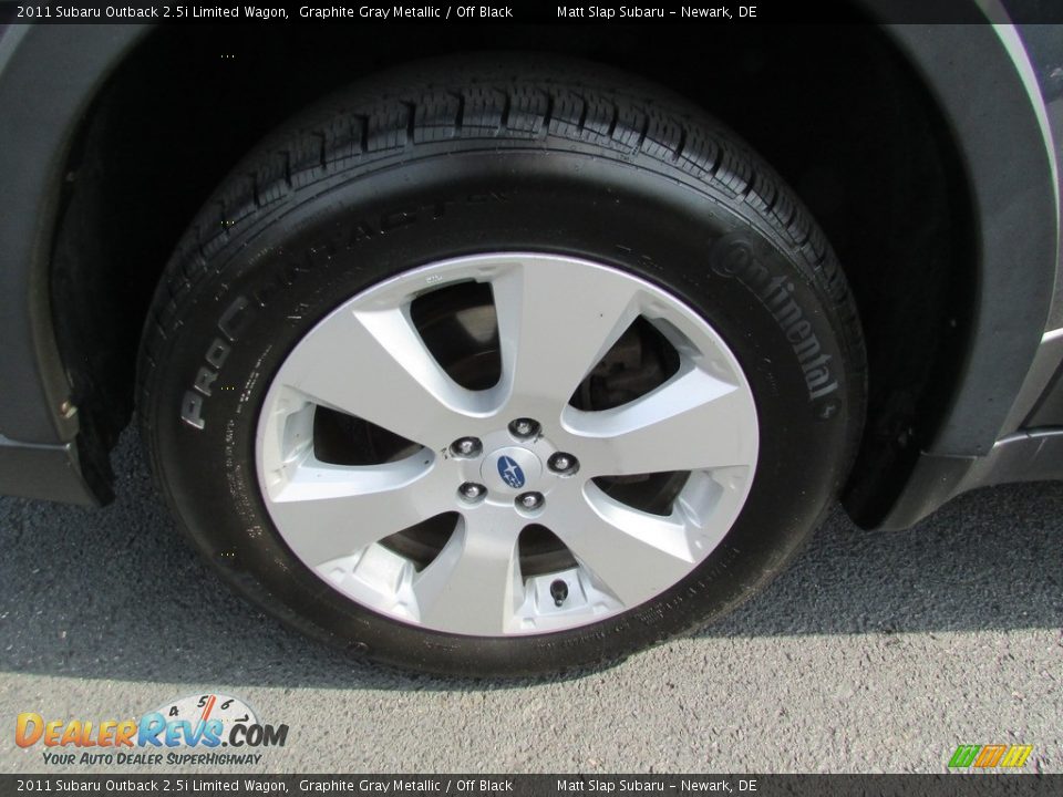 2011 Subaru Outback 2.5i Limited Wagon Graphite Gray Metallic / Off Black Photo #23