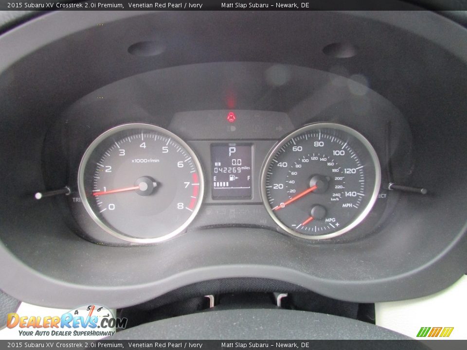 2015 Subaru XV Crosstrek 2.0i Premium Venetian Red Pearl / Ivory Photo #27